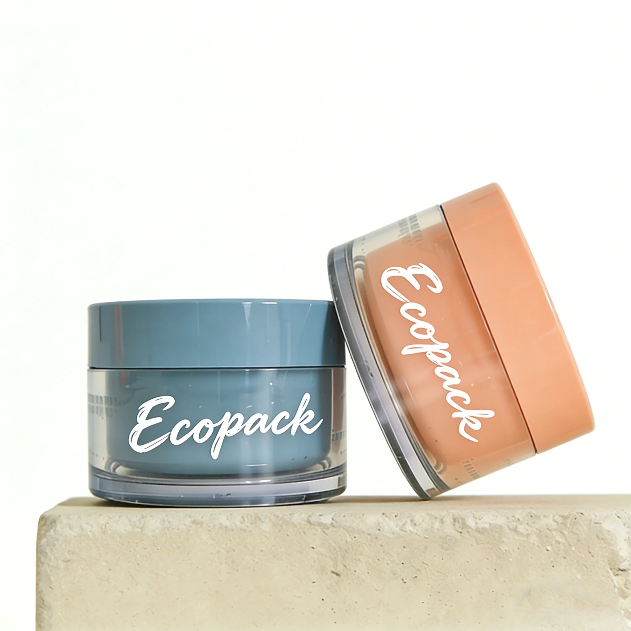 Custom Color & Printing Double-Layer Acrylic Cosmetic Cream Jar for Luxury Skincare Packaging - 图片 2