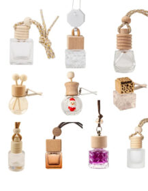 Wholesale Car Diffuser Bottle Hanging 10ml Mini Car Perfume Bottle with Wood Cap F888