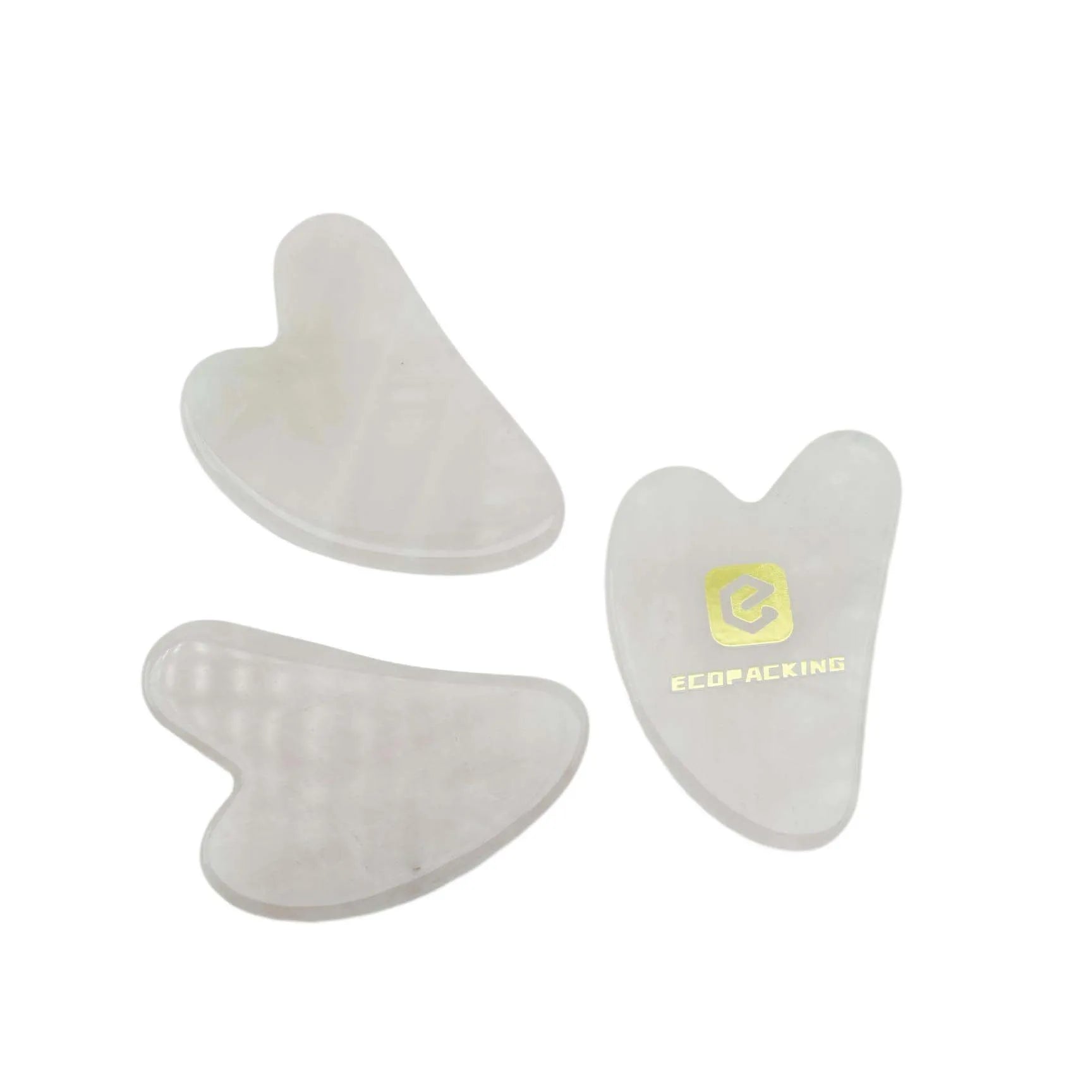 Natural Luxury Rose Quartz pink Jade Roller and Gua Sha Stone for Skin Care Massage Tool with Box Face Body Blood Circulation - 图片 3