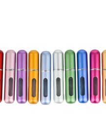 5ml Portable Mini Refillable Perfume Bottle Atomizer Aluminum Perfume Spray Bottle Empty Cosmetic Containers Refillable Perfume