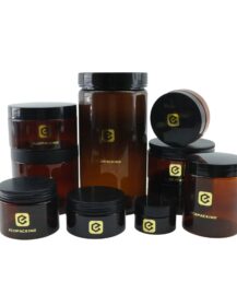 Food Grade Plastic Jar 30ml 50ml 100ml 120ml 150ml 200ml 250ml 300ml 400ml 500ml 750ml 1000ml Amber Pet Jar with Metal Lids