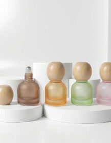 10ml Amber/Green/Pink/Orange Frosted Glass Roll on Bottles UV Protection Refillable Bottles for Aromatherapy