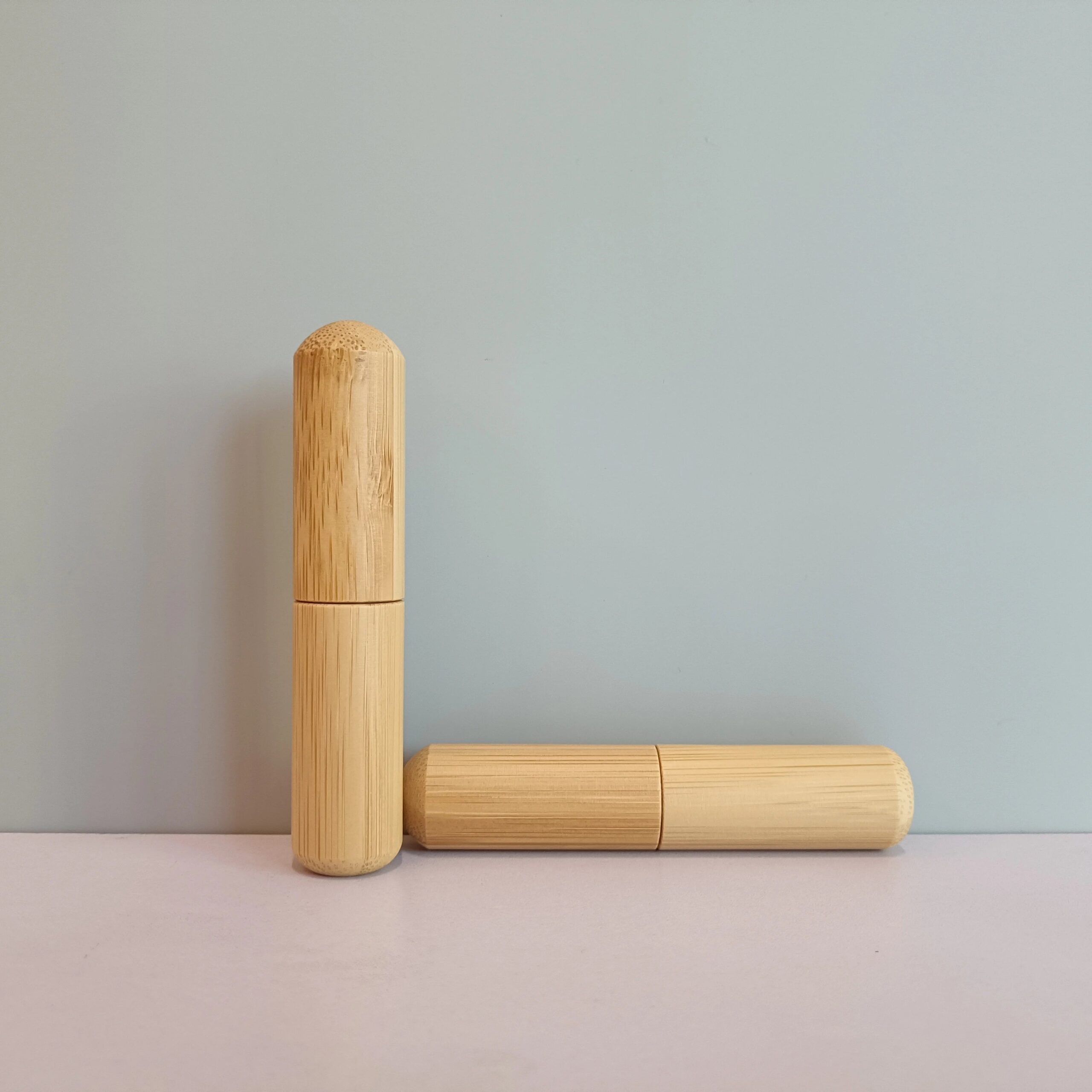 Biodegradable Eco Friendly Empty Cosmetics Packaging 5ml Bamboo Lip Balm Container Lipstick Tube - 图片 8