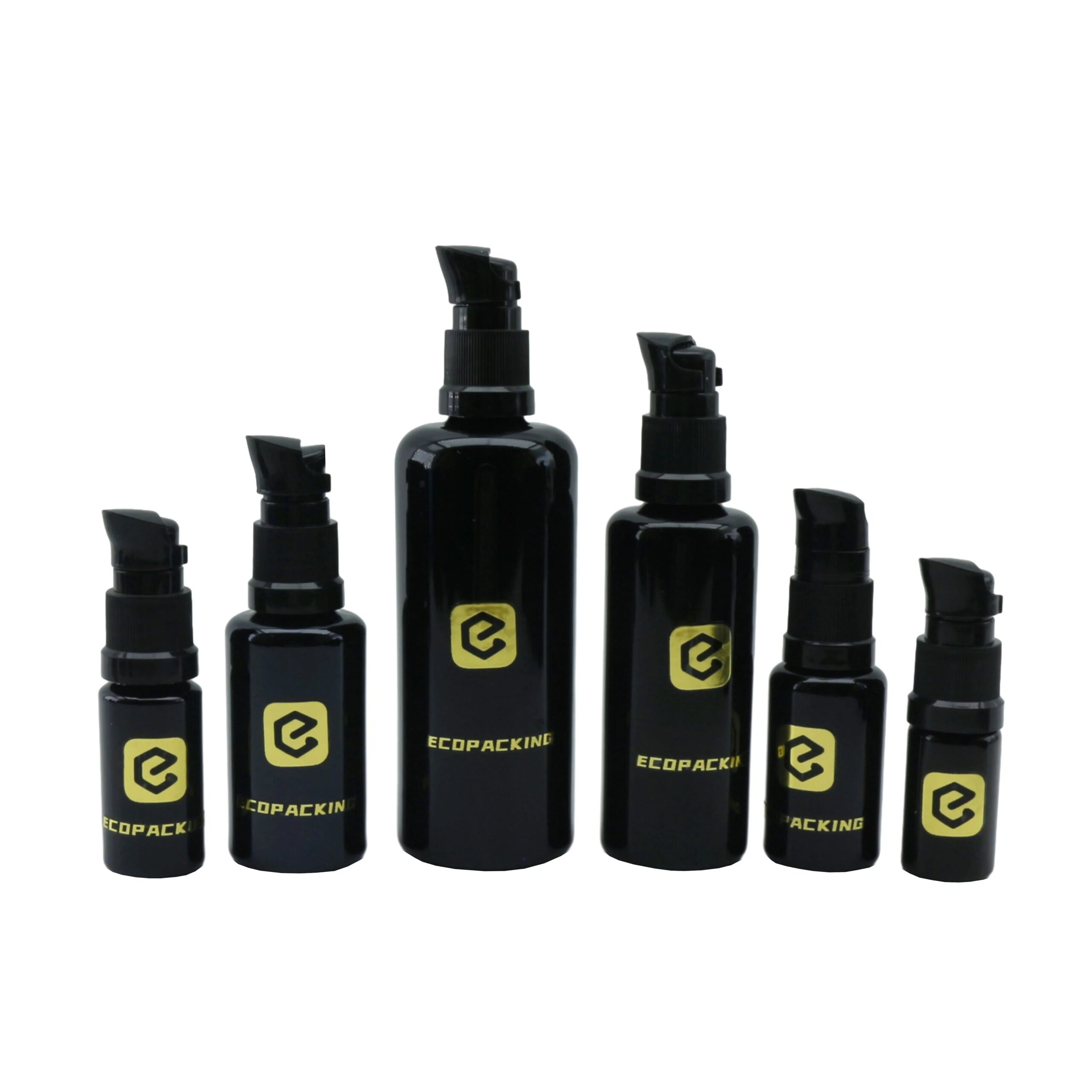 Hot Sale Uv Violet Bottle 15ml 30ml 50ml 100ml Black Glass Lotion Bottle for Hair Oil
