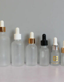 5ml 10ml 15ml 20ml 30ml 50ml 100ml Frosted Cylinder 1oz 2oz 4oz Glass Dropper Bottle for Essential Oil Packaging