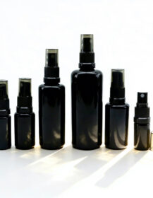 15ml 30ml 50ml 100ml UV Black Dark Violet Glass Spray Bottle with Liquid Fine Mist Spray D888