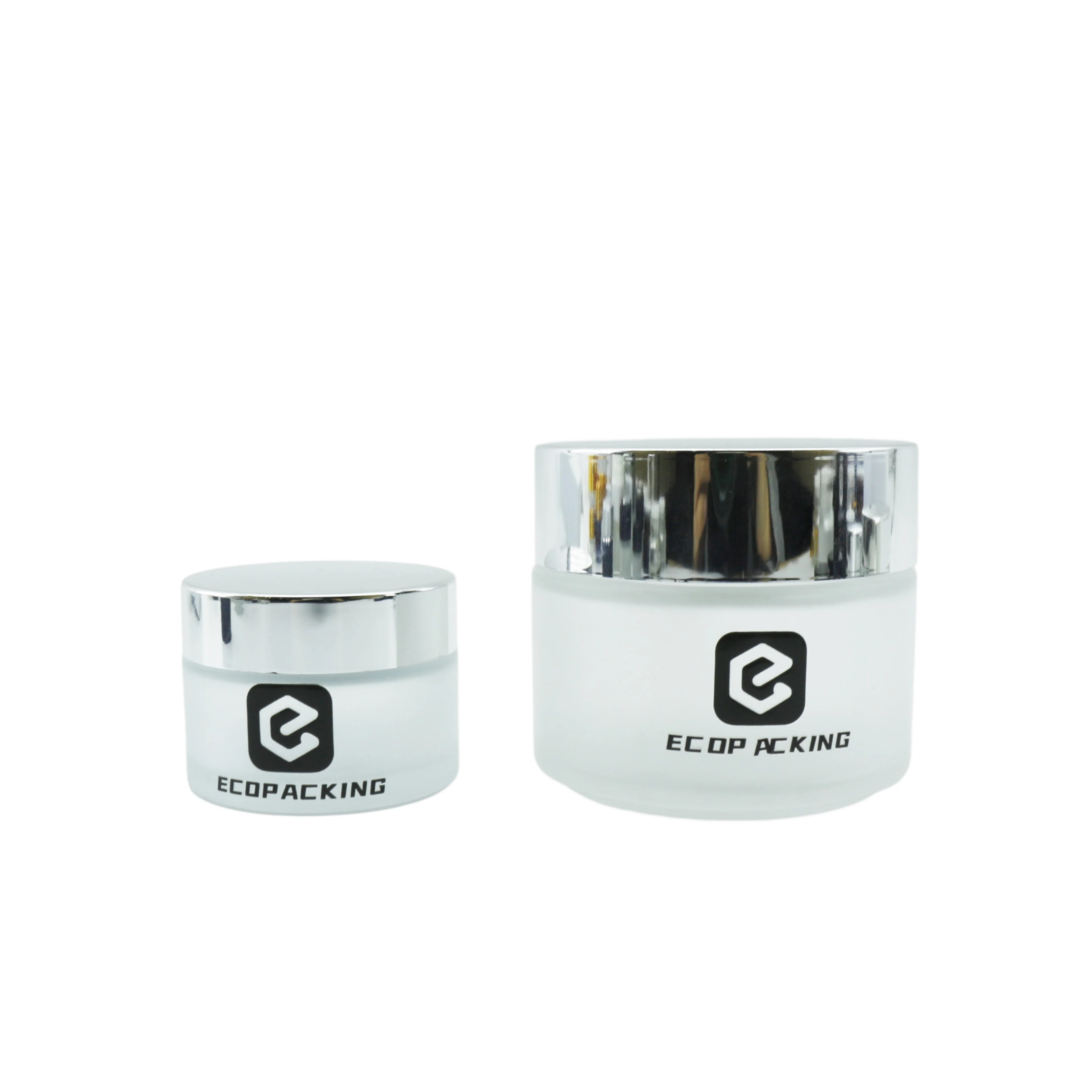 5g 10g 15g 20g 50g 100g Empty Round Matte Face Cream Frosted Lip Balm Container Cosmetic Glass Jar With Lid - 图片 5