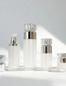 Luxury Acrylic Cosmetic Container Airless Pump Bottle and Cream Jar for Skincare Set