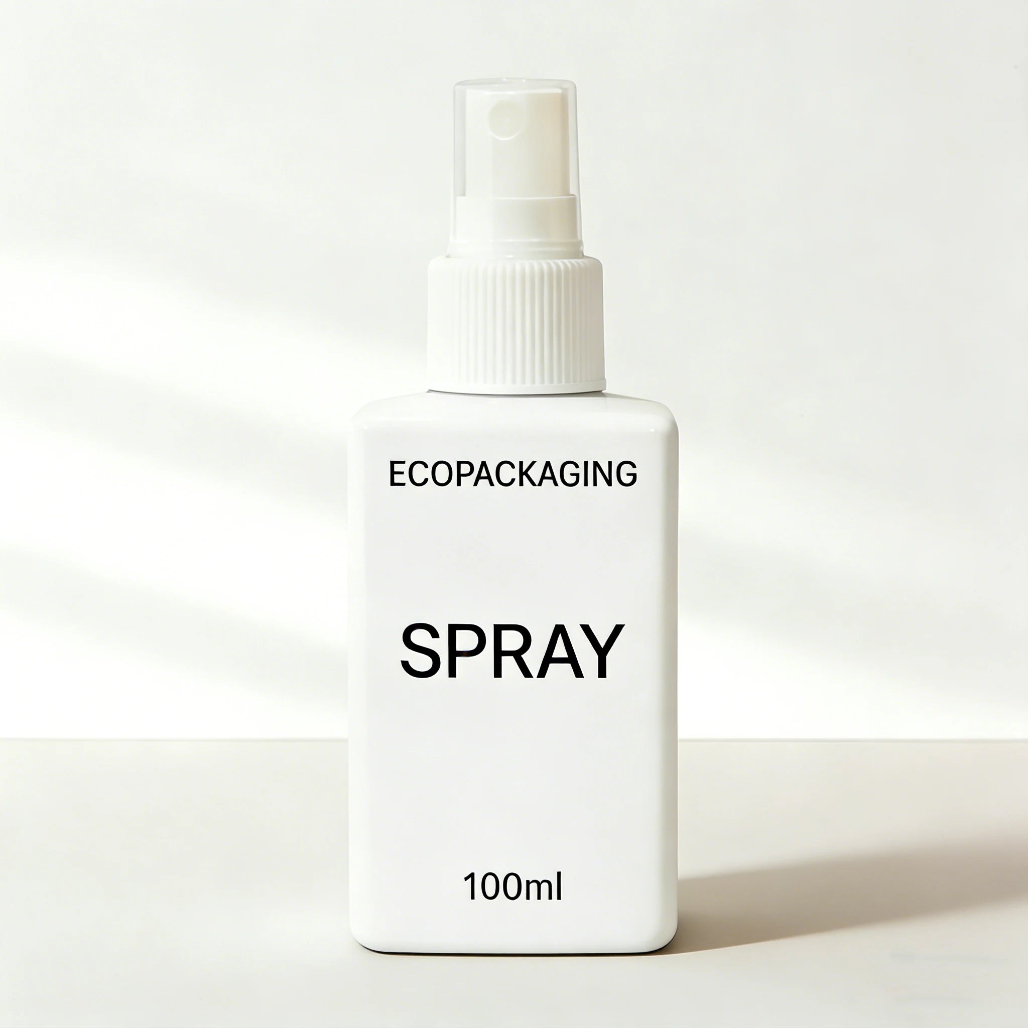 Custom square 100ml PET Cosmetic Face Toner Plastic Spray Bottle Beauty Packaging - 图片 7