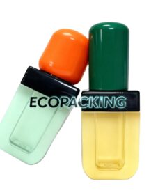 New Design 5ml 6ml Glass Lip Oil Face Cream Wigs Dropper Bottle Shape Foundation Sample Size Empty Cosmetic Container Custom
