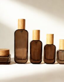 20ml 30ml 50ml 100ml 120ml essential oil serum hair oil bamboo cap glass bottle with lotion pump for skin care