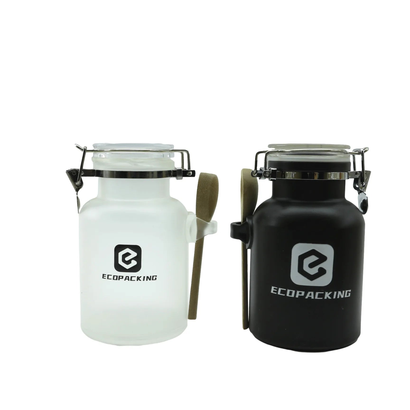 New Design 100g 200g 300g 500g Plastic Bath Body Scrub Salt Square Jar Bath Salt Bottle for Personal Care - 图片 3