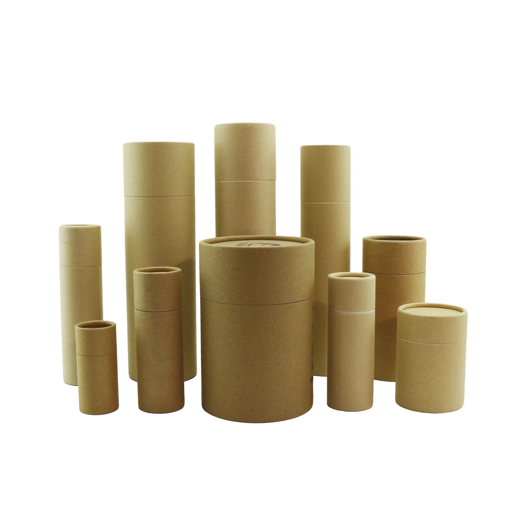 Food Grade Craft White Black Kraft Cardboard Paper Tube Packaging for Tea Essential Oils Perfume Mascara Wigs-Gift Package - 图片 6