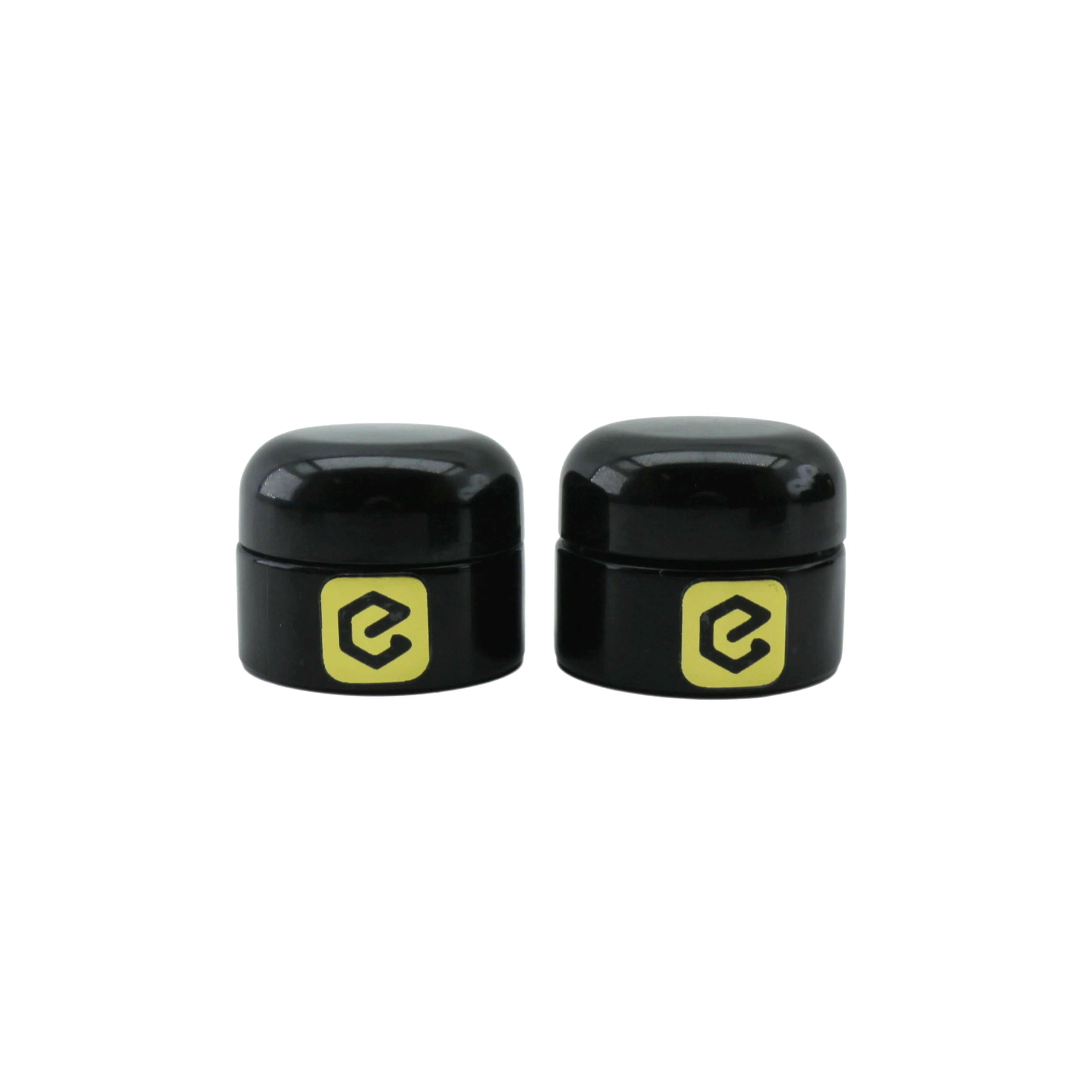 In Stock 100g UV Dark Violet Cosmetic Cream Glass Jar with Black Lid - 图片 4