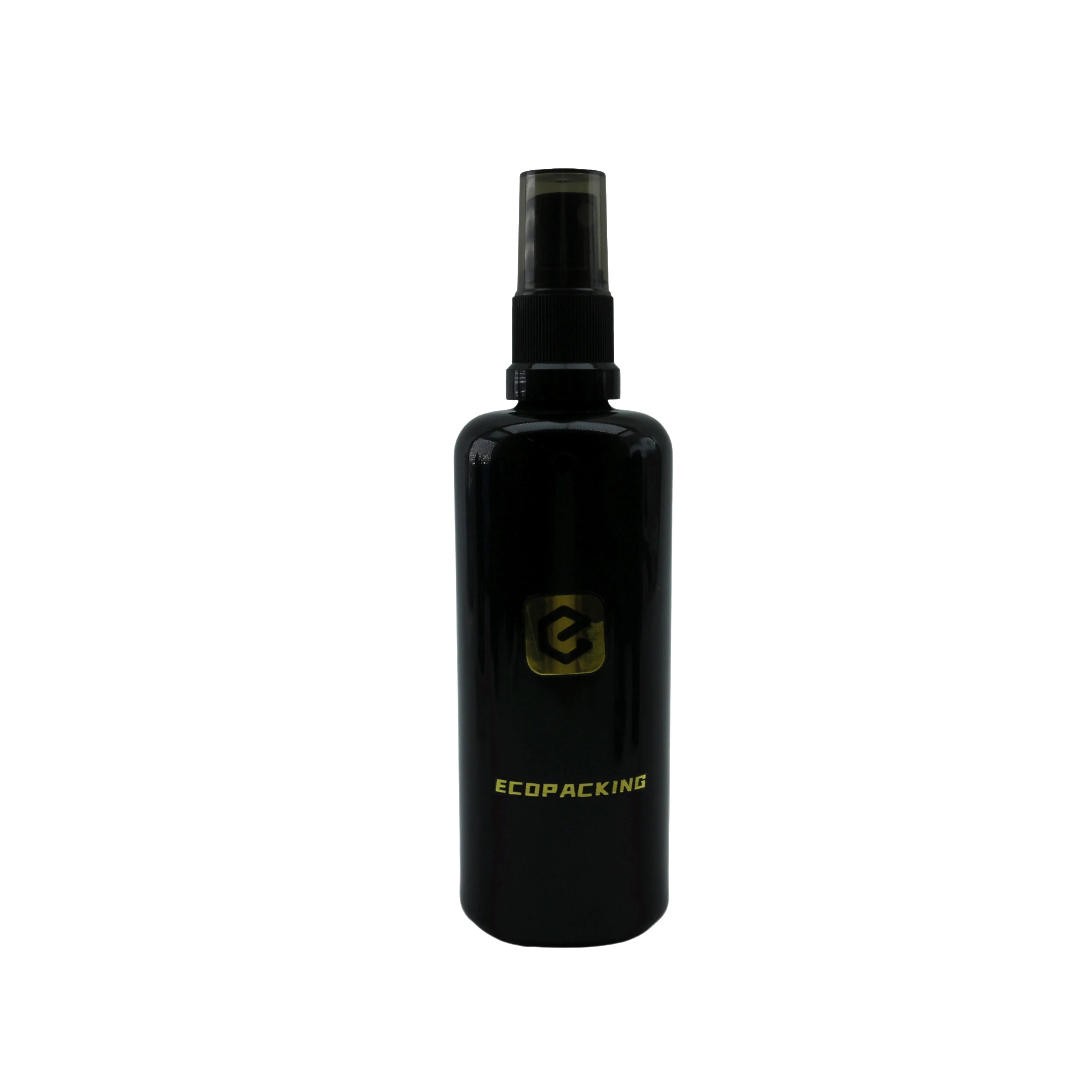 5ml 10ml 15ml 30ml 50ml 100ml Empty Sizes Round Black Violet Glass Serum Oil Dropper Pump Bottle - 图片 4