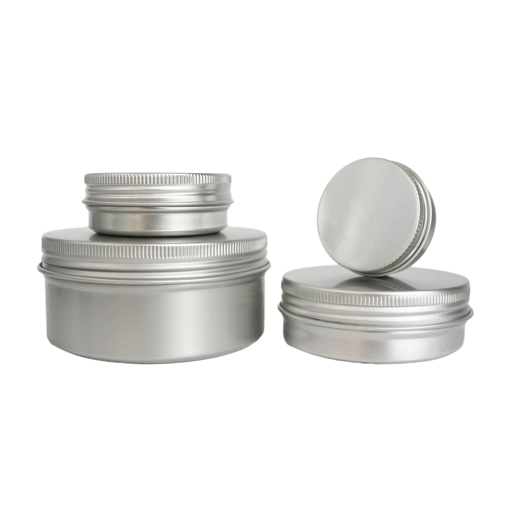 Luxury Small Mini Cosmetic Lip Balm Cream Aluminum Tin Jar 5ml 10ml 15ml 20ml 30ml 50ml 60ml Samples Screw Lid for Lipstick - 图片 2