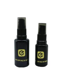 Eco Friendly Spray Oil Bottle 5ml 10ml 15ml 20ml 30ml 50ml 100ml 200ml Dark Violet Uv Black Glass Bottle