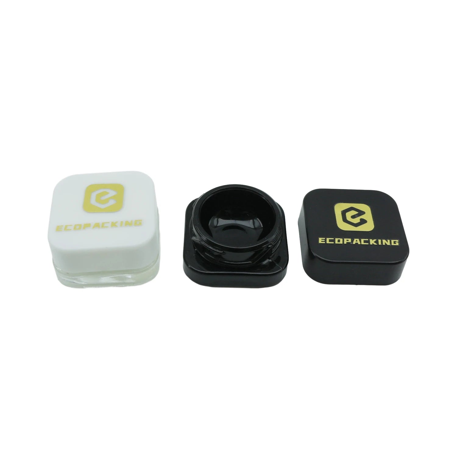 3g 5g 7g 9g Square Concentrate Jar Child Resistant Container Jars Storage Glass Jar for Wax - 图片 4