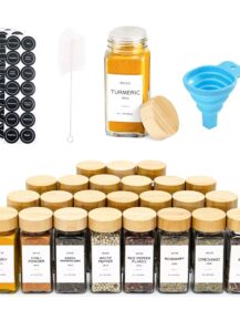4oz 120ml clear Empty Kitchen Spice Shaker Glass Spice Jars Seasoning Bottle square Food Grade Seasoning Bottle