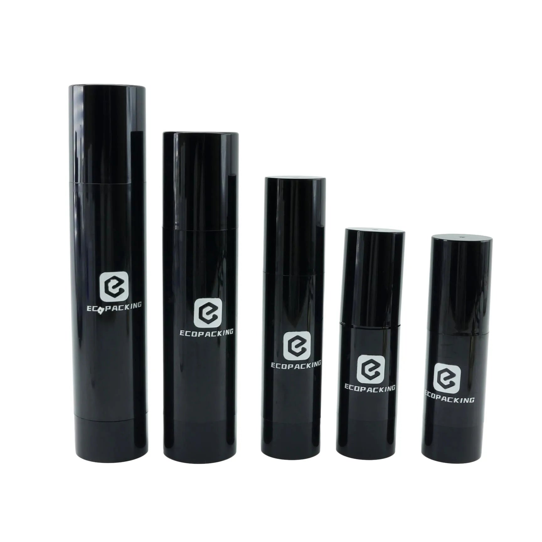 15ml 30ml 50ml 100ml Black Airless Pump Bottle Plastic Cosmetic Airless Packaging for Serum R888 - 图片 8