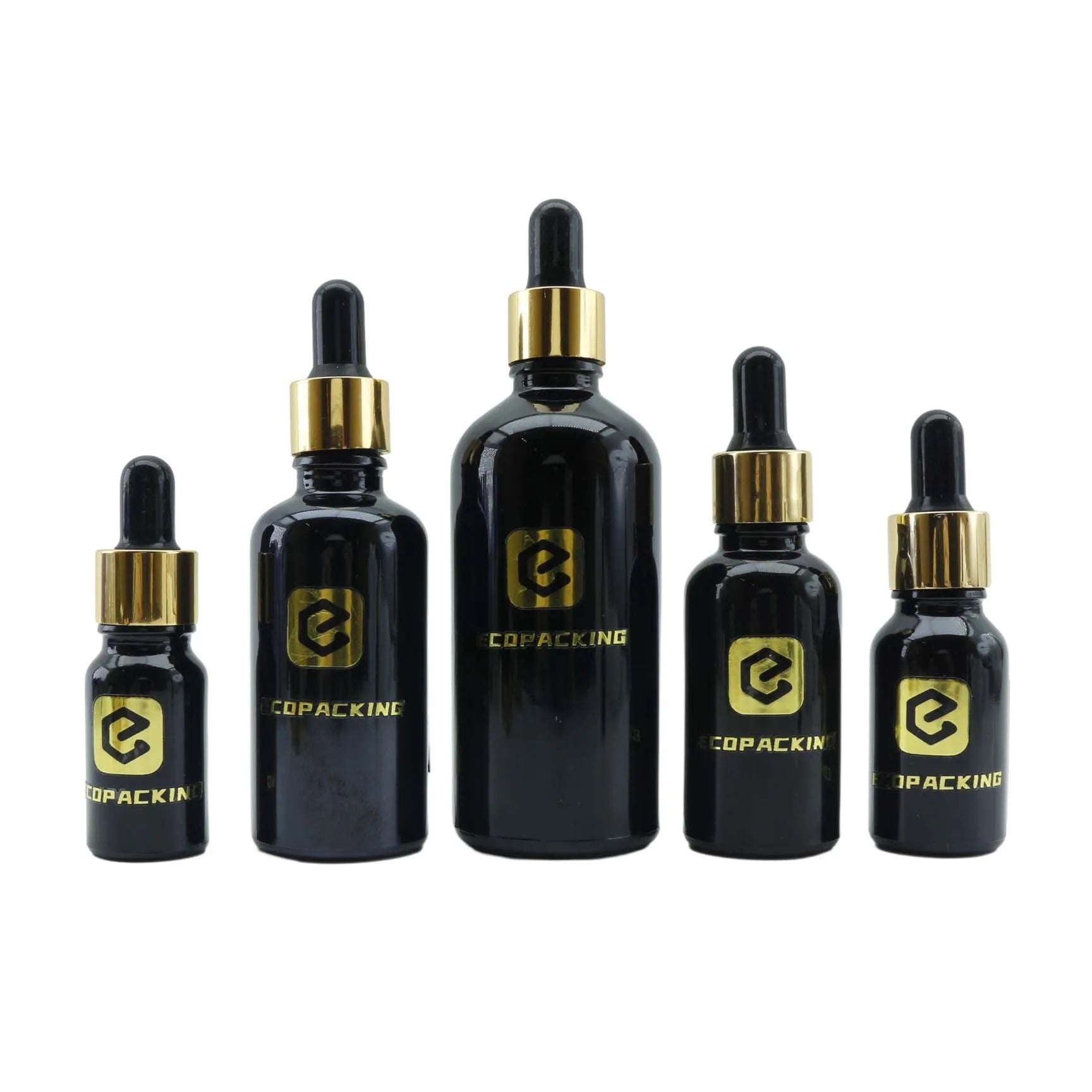 Hot Sale Black Glass Dropper Bottle 5ml 10ml 15ml 20ml 30ml 50ml 100ml Hair Oil Dropper Bottles - 图片 6