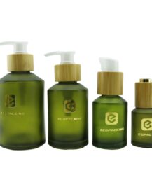 5ml-100ml Inclined Shoulder Glass Essential Oil Bottle with Dropper Custom Color for Cream Carton Packed