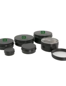 5ml 15ml 30ml 50ml 60ml 100ml 150ml Matte Black Metal Tin Jars Can Frosted Black Cosmetic Aluminum Jar