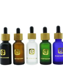 empty Luxury Glass Dropper Bottle Empty 5ml 10ml 15ml 20ml 100ml Sizes for Essential Oil Hair Serum Eye Drop Packaging