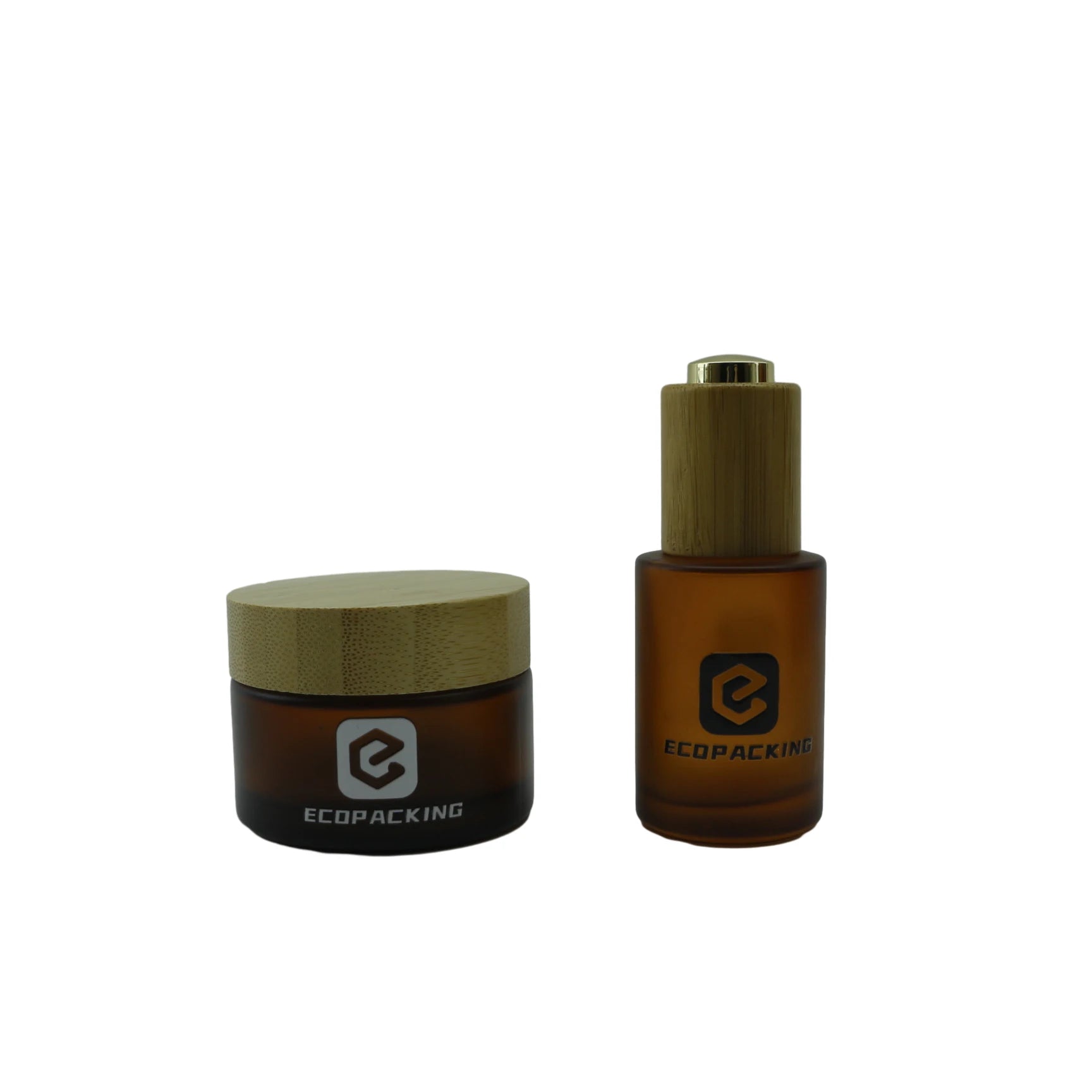 Hot Sale Empty 30ml 50ml 60ml 100ml 120ml Glass Flat Shoulder Matte Amber Bamboo Spray Bottle with Fine Mist Sprayer - 图片 5