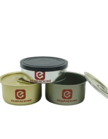 Ring Pull Press Empty Fish Self Sealing Tuna Tin Can Custom Tin Box