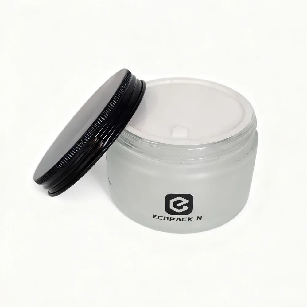 Wide Mouth Custom Color Glass Cosmetic Body Butter Cream Jar 200g 200ml Glass Jars M888 - 图片 3