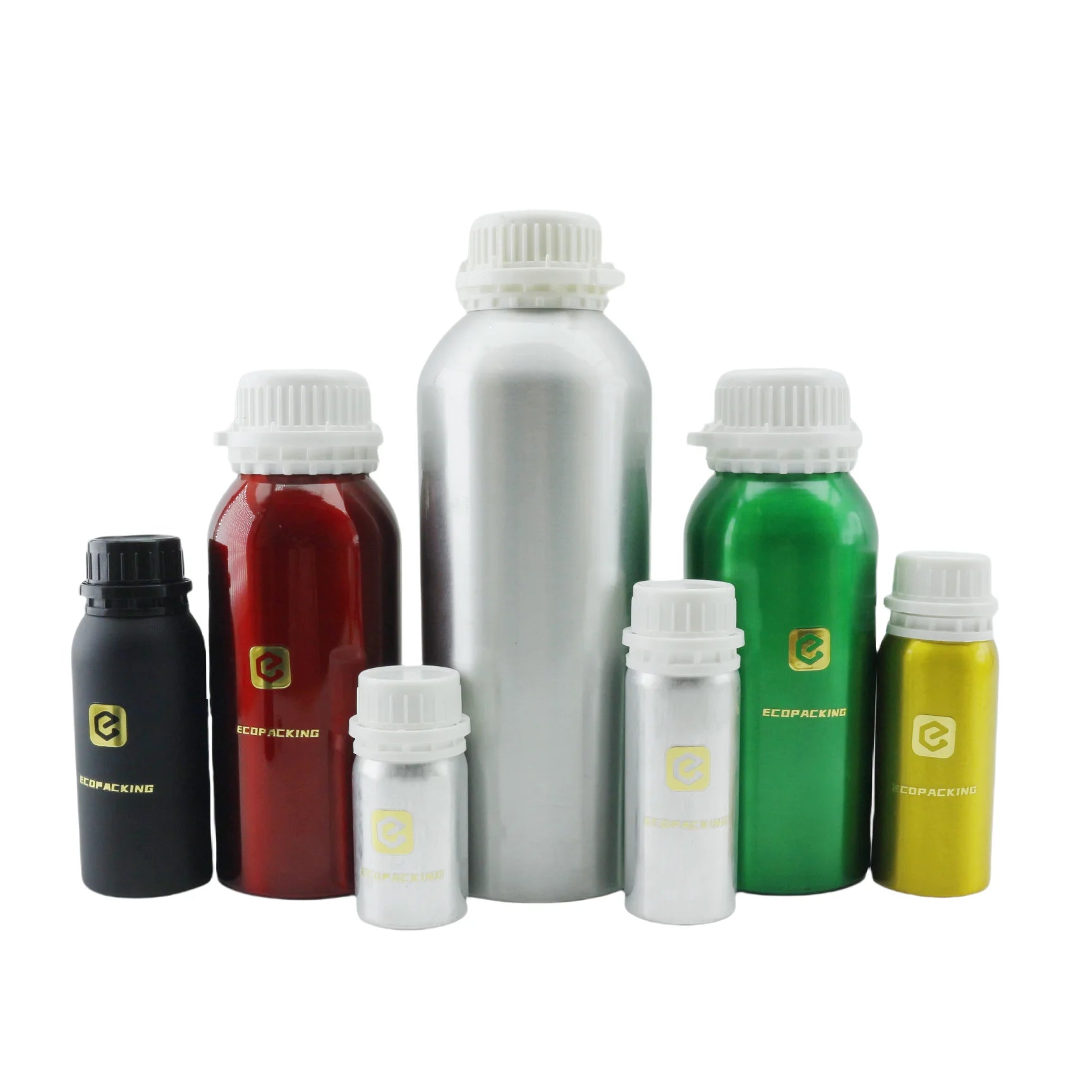 30ml 50ml 100ml 150ml 200ml 300ml 500ml 1000ml Cosmetic Aluminum Bottle with Tamperproof Lid for Essential Oil A888