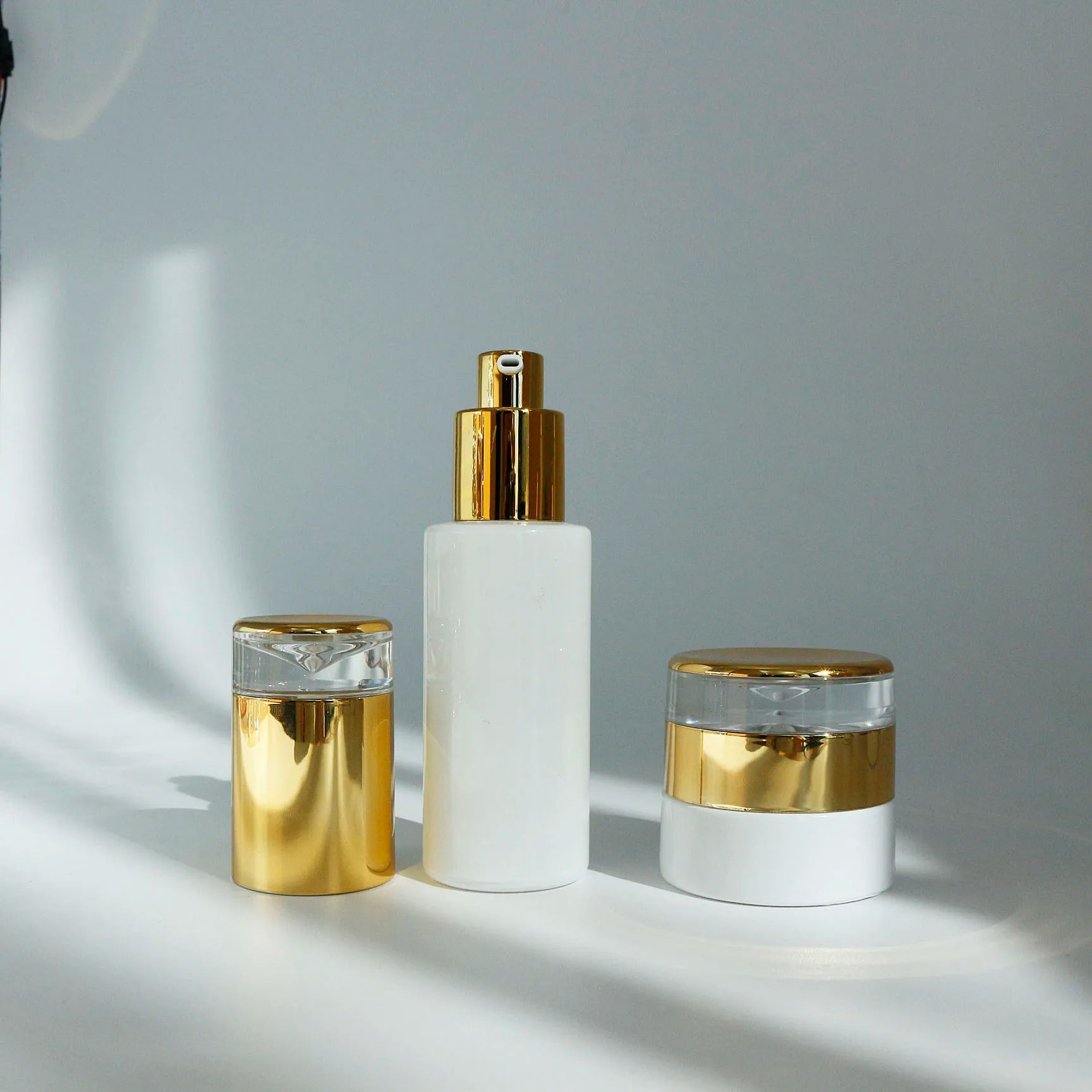 Wholesale Glass Bottle for Skin Care Set 15ML 30ML 50ML 100ML Face Oil Lotion Bottle Cream Jar With Pump and Dropper C888 - 图片 4