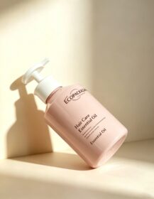 Skincare Packaging 300ml Slant Shoulder Glass Pump Bottle for Lotion Cleanser Body Care Packaging