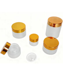 Skincare Cosmetic Container Packaging Empty 5ml 10ml 15ml 20ml 30ml 50ml 100ml Frosted Glass Jars with Lids for Cream M888