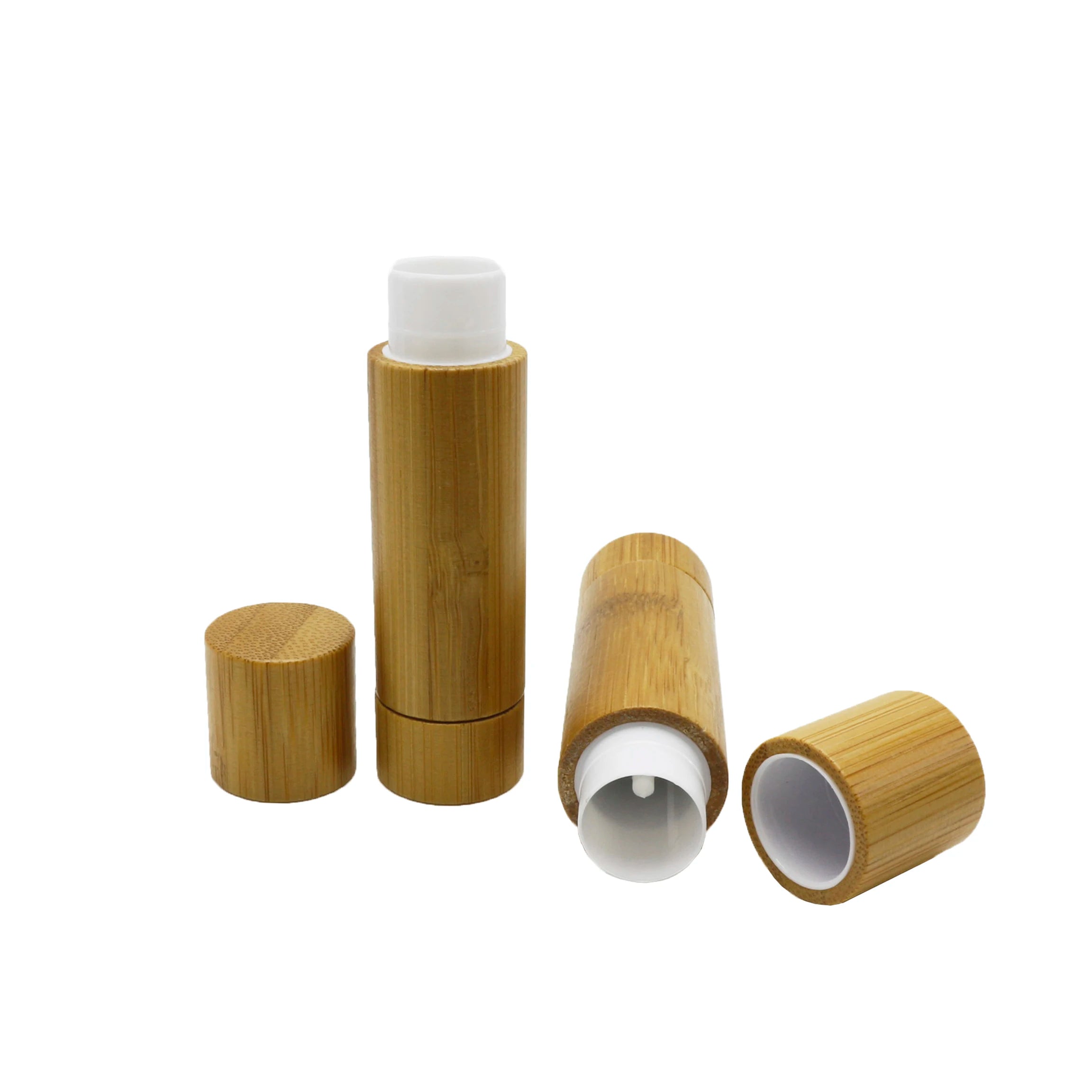 5ml 5g New Cosmetic Container Bamboo Lipstick Tube Wooden Lip Balm Tubes for Lip Care - 图片 5