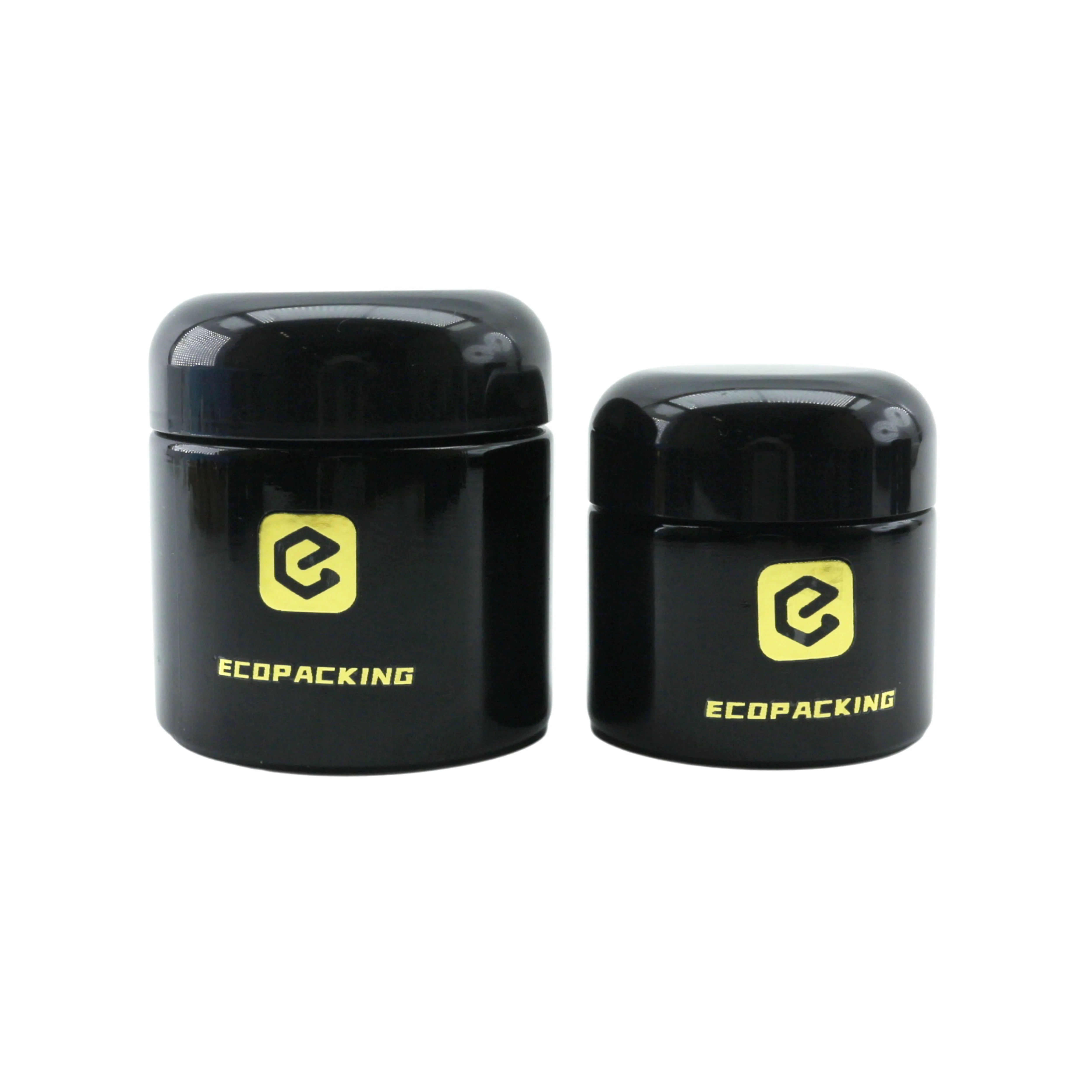 5ml 15ml 30ml 50ml 100ml 200ml 250ml 500ml 1000ml Dark Violet Glass Jar for Lotion Cream C888 - 图片 3