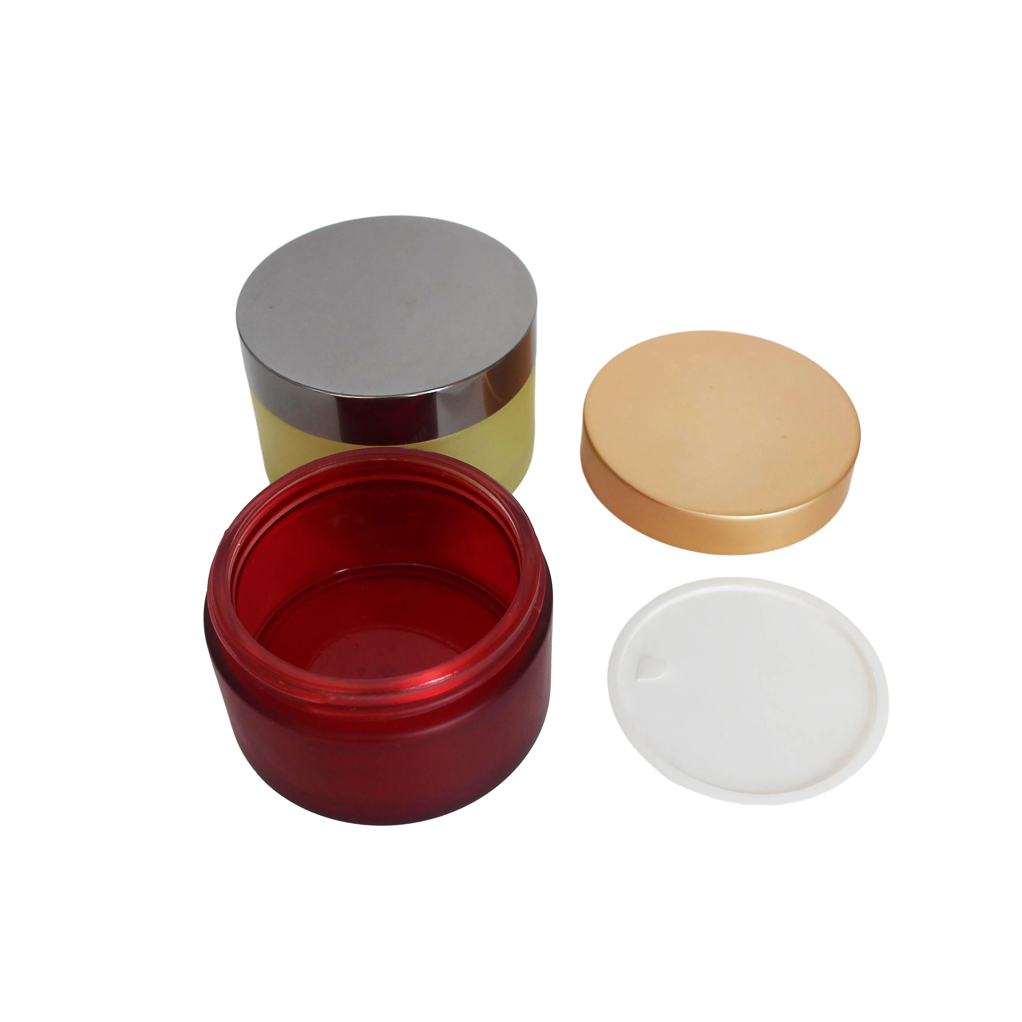 clear Transparent Thick Bottom in Stock 200ml 200g Cosmetic Cream Glass Jar with Lid Wholesale for Body Butter Balm - 图片 6