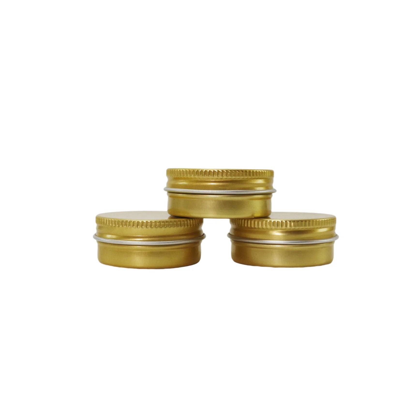 10ml Gold Small Metal Aluminum Small Jar Tin Can Container Metal Box Solid Perfume Container - 图片 3