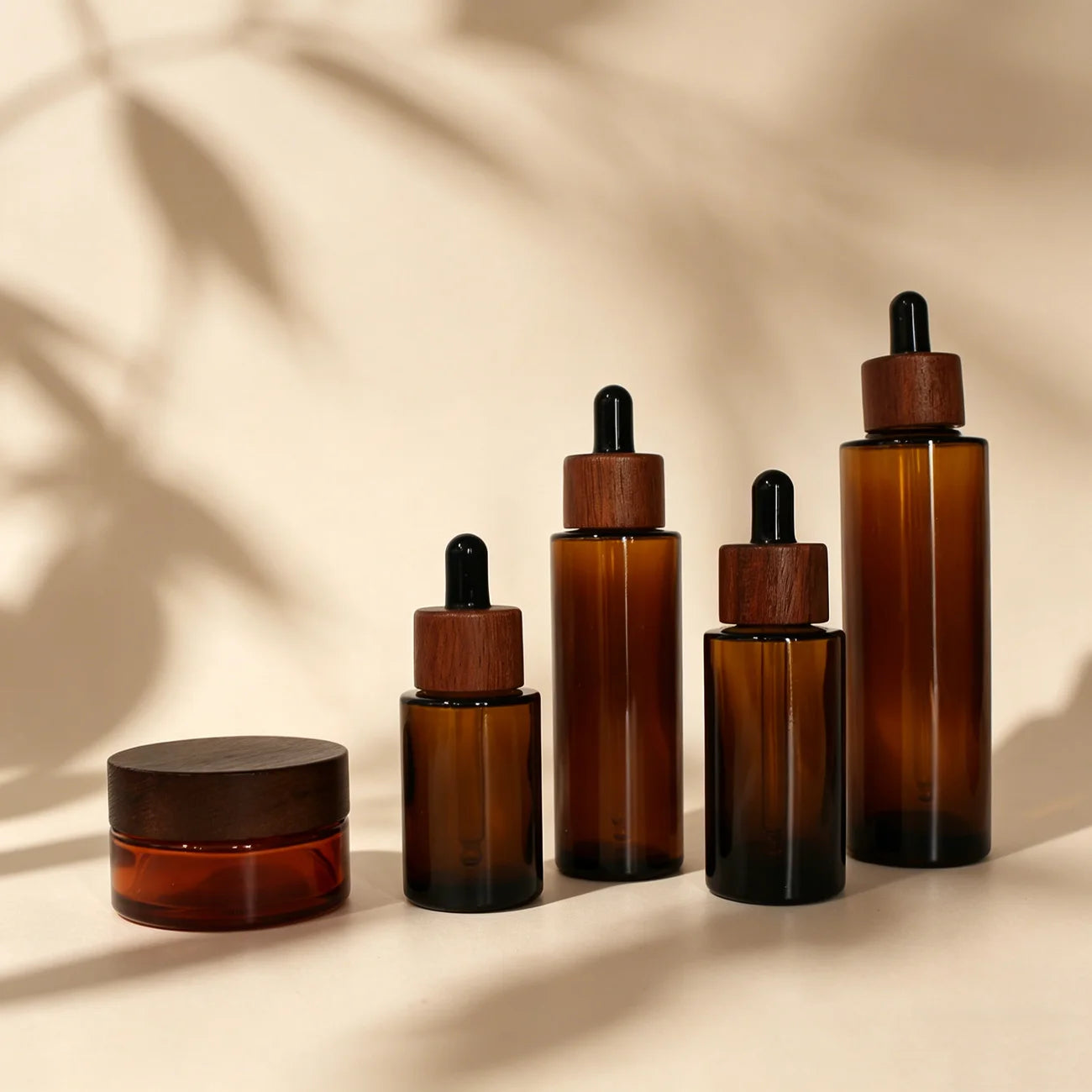 15ml 20ml 30ml Cylinder Glass Dropper Bottle Flat Shoulder Amber Glass Bottle Essential Oil Bottles - 图片 4