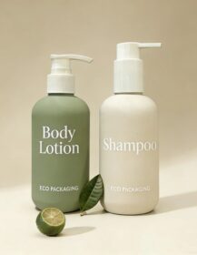 Eco-Friendly HDPE Empty Shampoo Conditioner Plastic Lotion Bottles with Pump Packaging