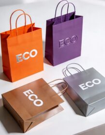 Eco Friendly Classic Paperboard Cosmetic Wedding Favor Gift Bag with Custom Logo Luxury Packaging 888J