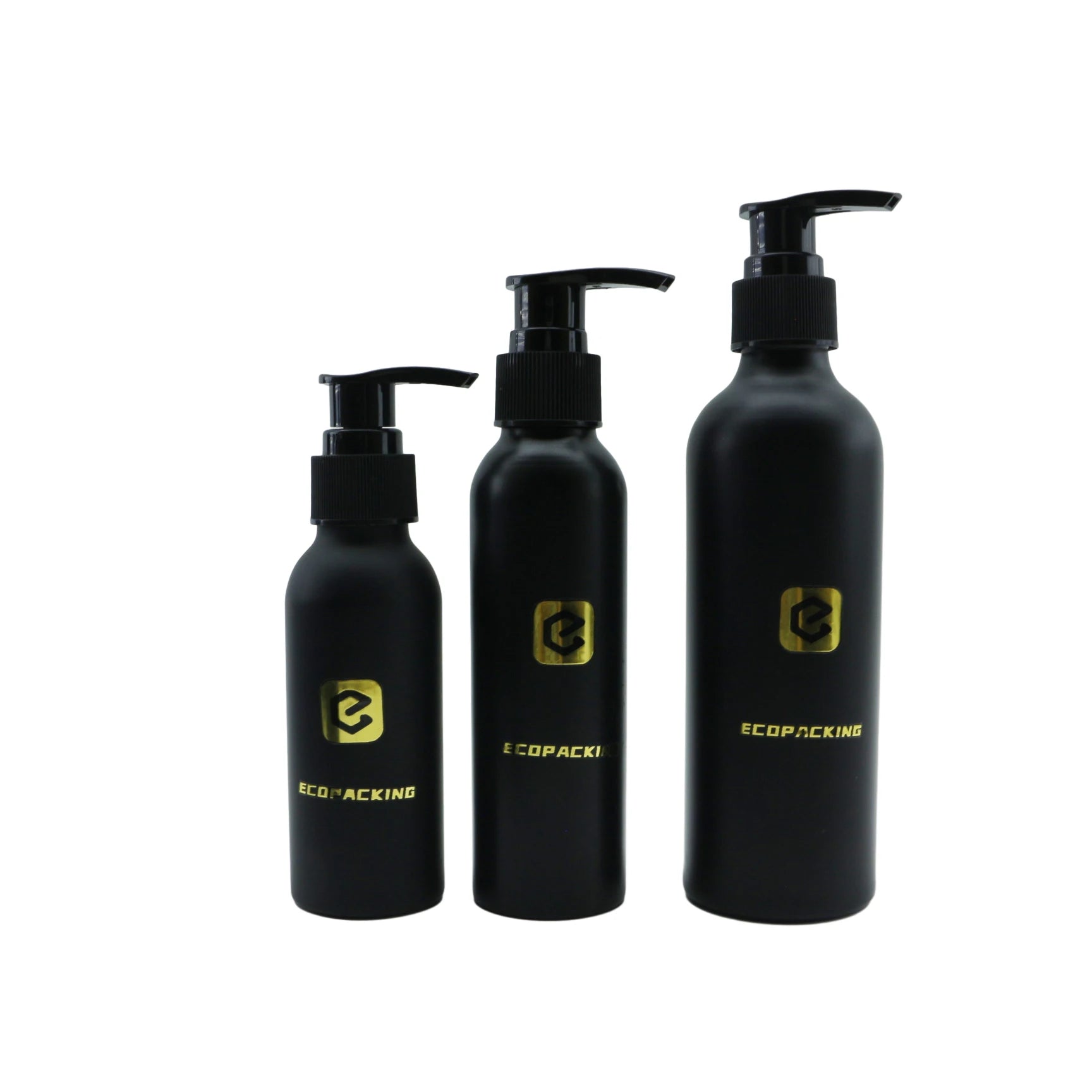 Round Bodycare 50ml 100ml 150ml 250ml Aluminum Bottle With Lotion Dispenser Pump Sprayer Lid for Shampoo Use - 图片 5