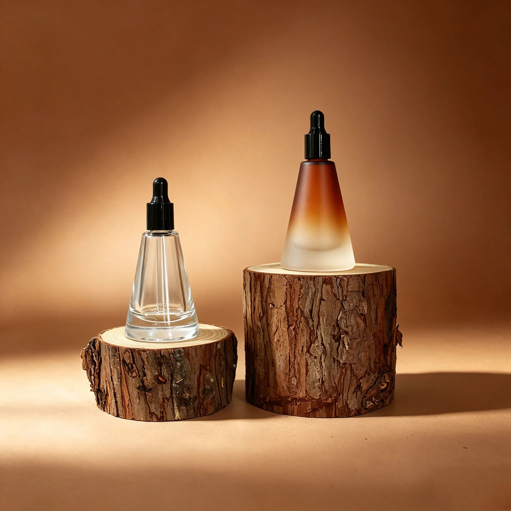 Wholesale 15ml Empty Glass Dropper Bottles Cone Shape Cosmetic Packaging for Serum Essential Oil Aromatherapy - 图片 3