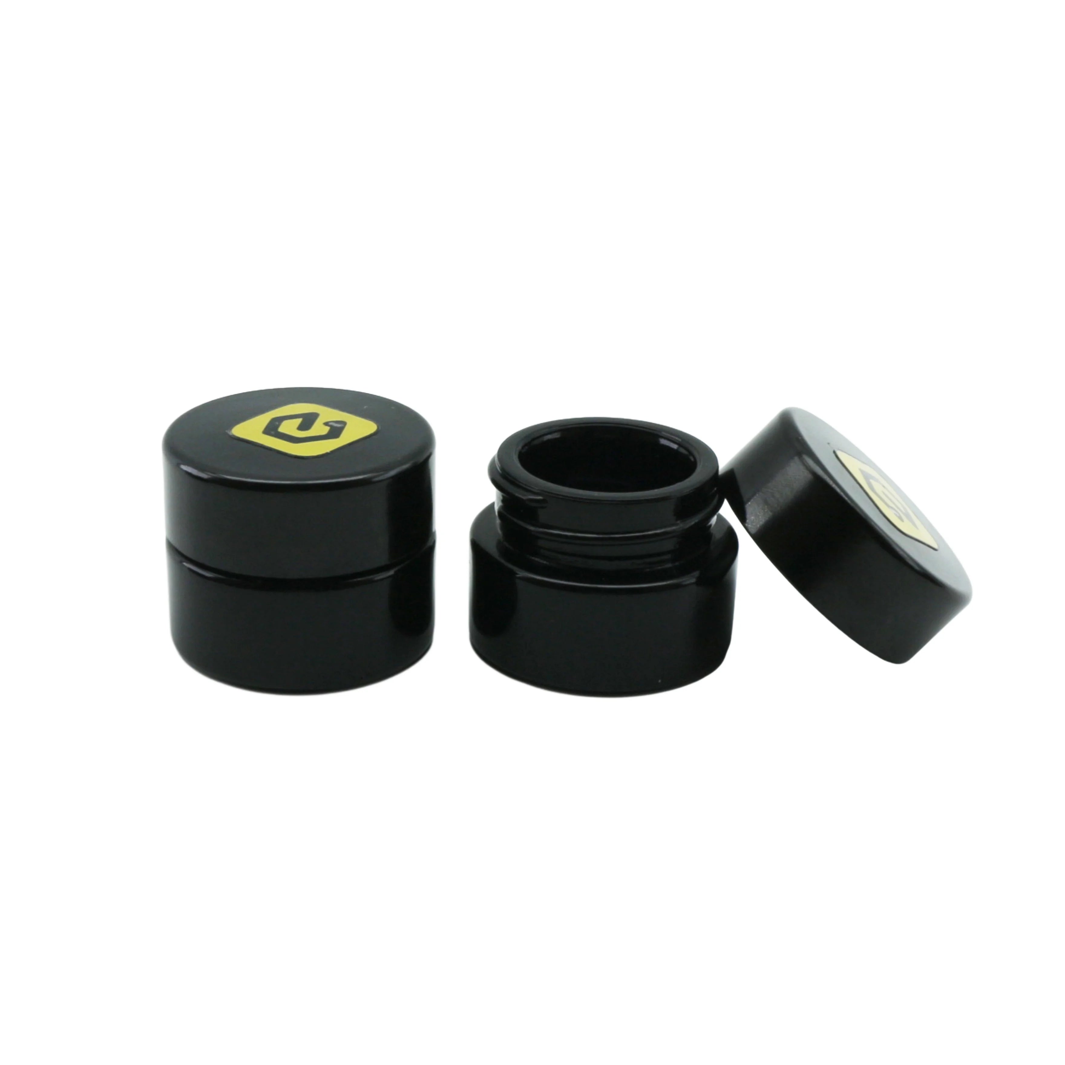 Luxury 30ml 30g 1oz in Stock Dark Violet Uv Black Glass Cosmetic Cream Body Butter Candle Jar with Lid for Skin Care - 图片 6