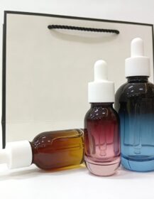 30ml 50ml Custom Silk Screen Skincare Serum Cosmetic Essential Bottle Body Face Skincare Oil Glass Dropper Bottles