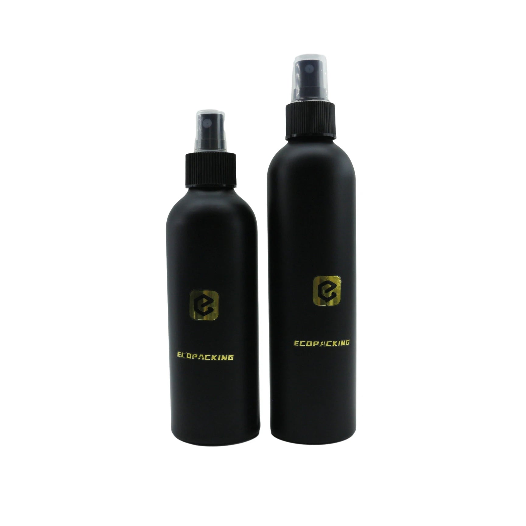 Matte Black 30ml 50ml 100ml Cosmetic Aluminum Perfume Bottle with Black Plastic Spray Lid - 图片 4