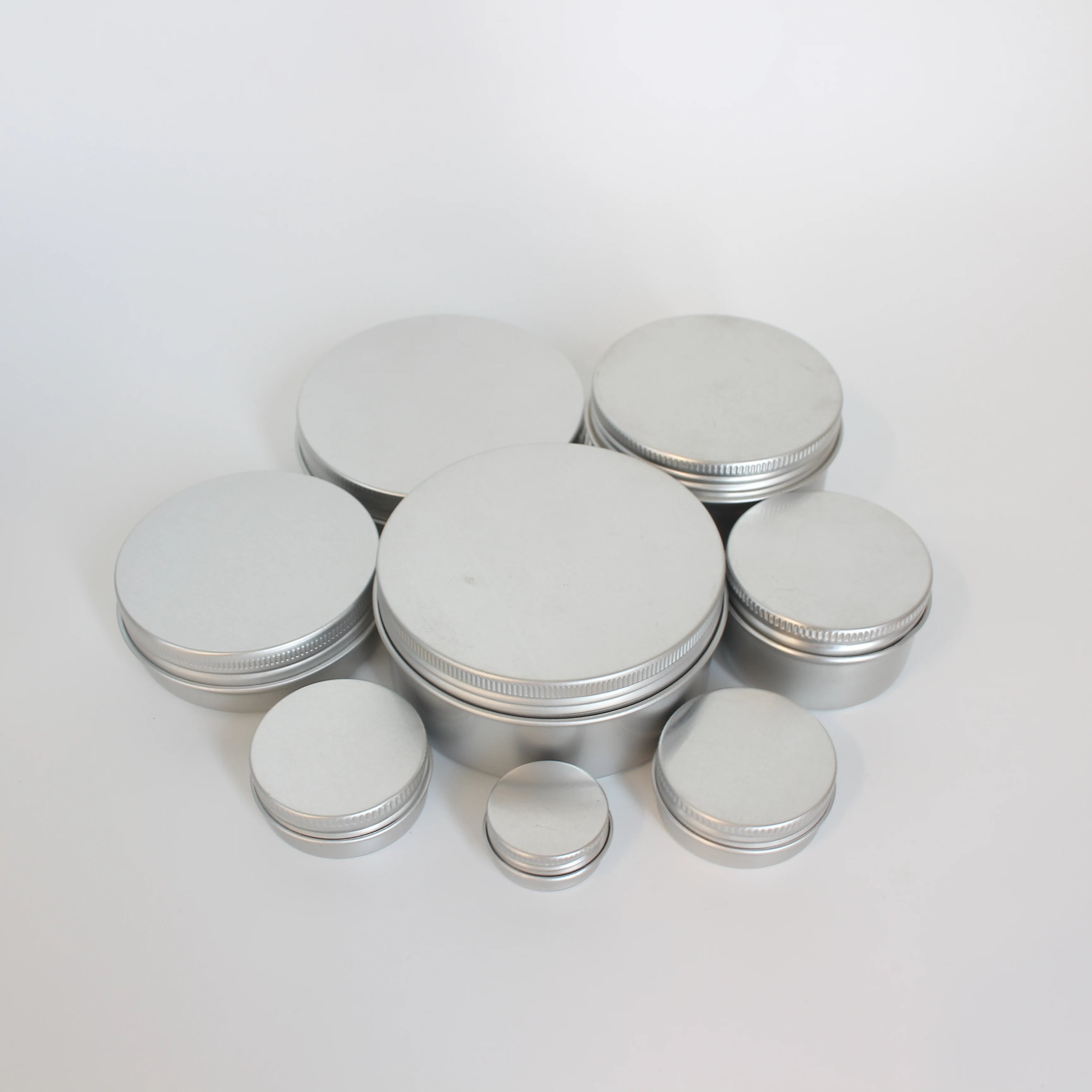 30g 50g 60g 80g 100g 1oz 2oz 5oz Empty Aluminum Tin Lip Balm Container Candle Aluminum Jar Packaging - 图片 3
