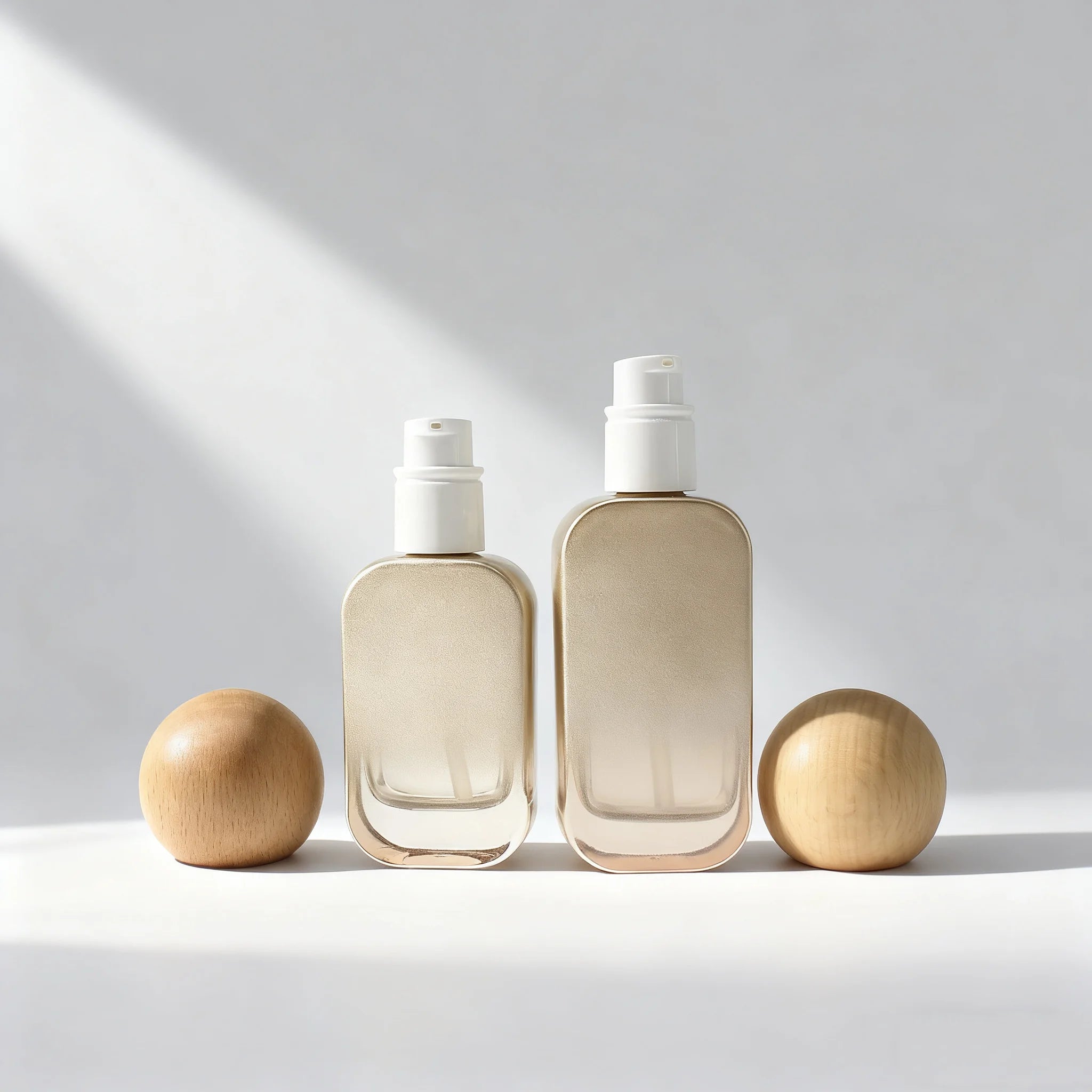 Wholesale Empty Square Cosmetic Glass Bottles and 30g 50g Jars Sets 30ml 50ml 100ml 120ml Skincare Bottles Packaging - 图片 5