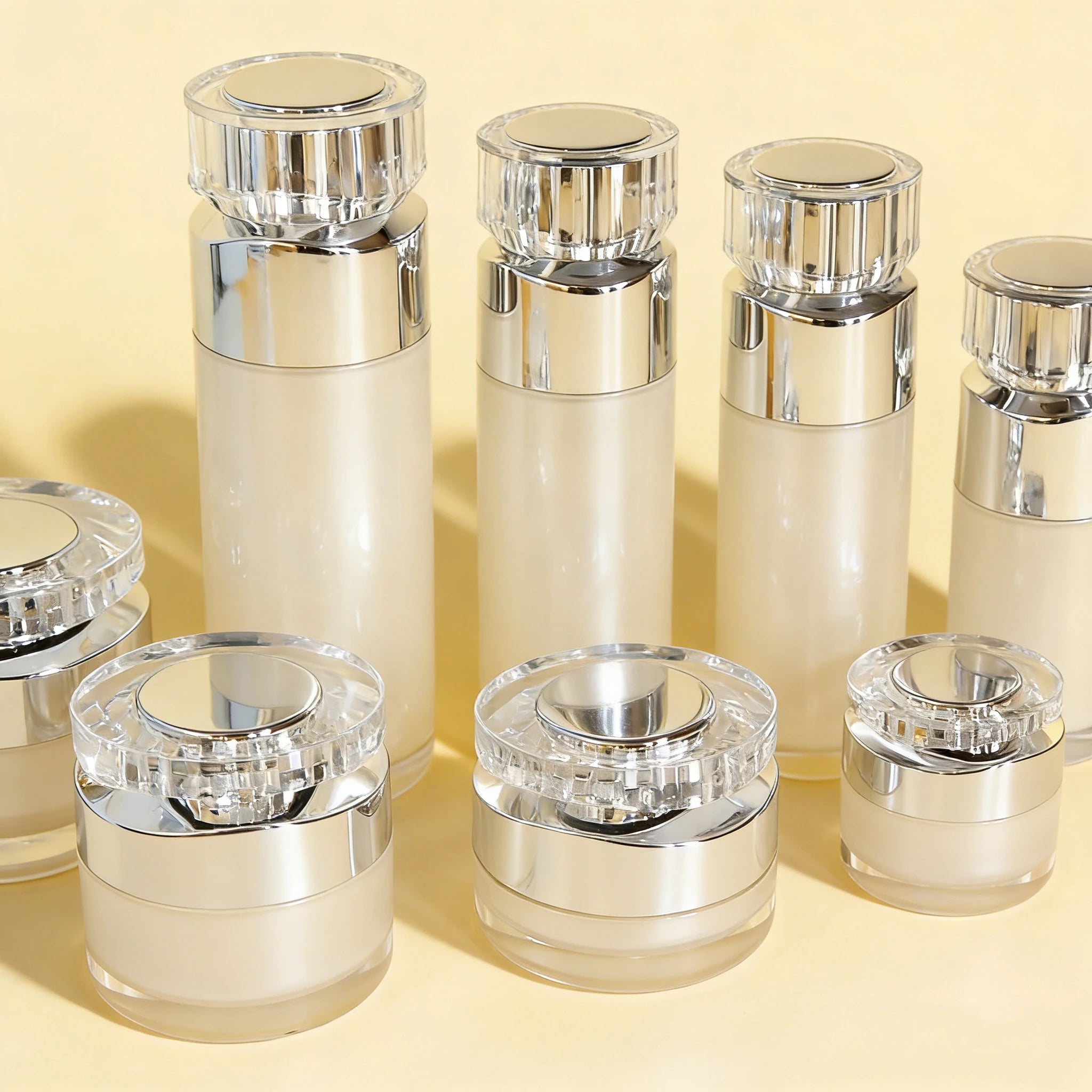 15ml 30ml 40ml 50ml 100ml High End Acrylic Airless Pump Skin Care Bottles for Essential Oil Lotion - 图片 5